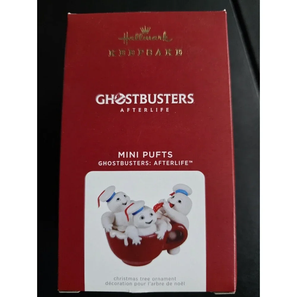 Hallmark 2021 Ghostbusters Afterlife Mini Pufts in Cocoa Keepsake Xmas Ornament